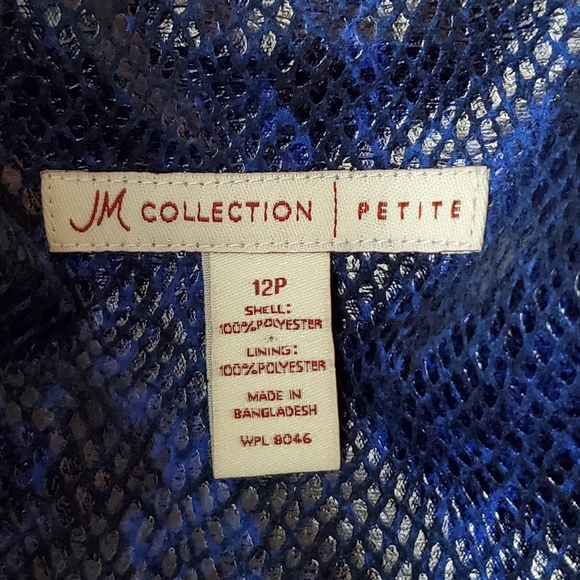 JM Collection Faux Snakeskin Jacket - Picture 11 of 12
